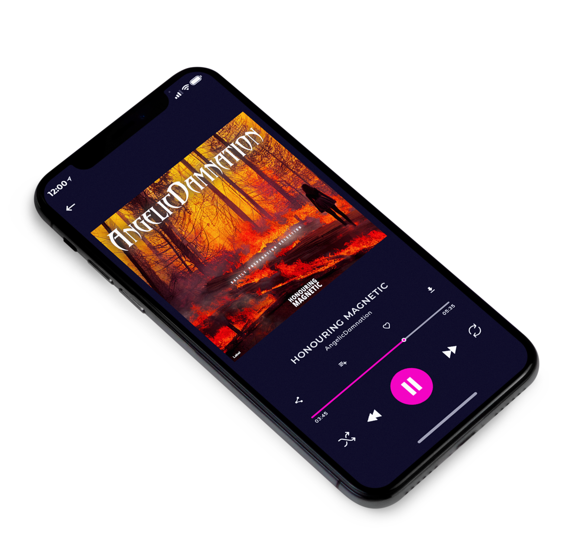3D view of Premade Heavy Metal & Gothic Metal Album Cover - Cocoa Bean #402858 | AlbumArtZone*