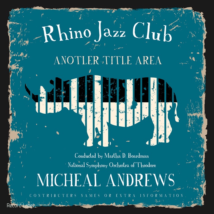 2D view of Premade Traditional Jazz & Blues Album Cover - Rum Swizzle #5 | AlbumArtZone*