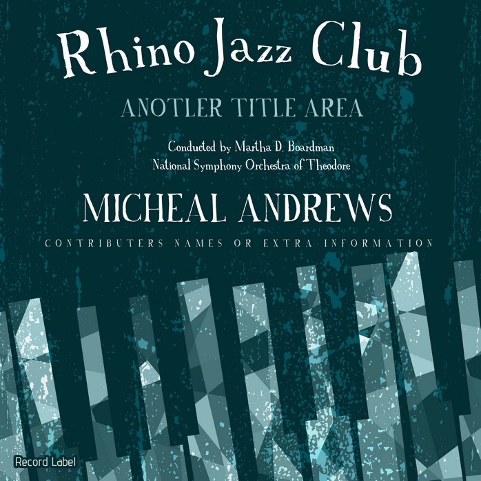 2D view of Premade Traditional Jazz & Blues Album Cover - Jungle Mist #6 | AlbumArtZone*