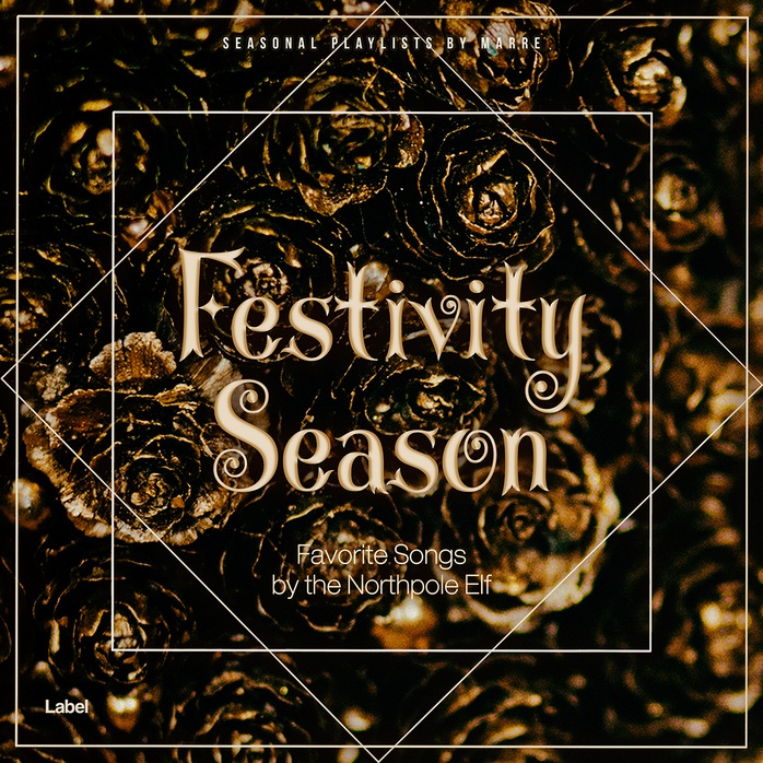 2D view of Premade Christmas Music Album Cover - Twine #633 | AlbumArtZone*