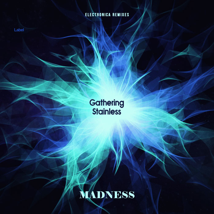 2D view of Premade Electronica & Ambient Album Cover - Aquamarine Blue #2019 | AlbumArtZone*