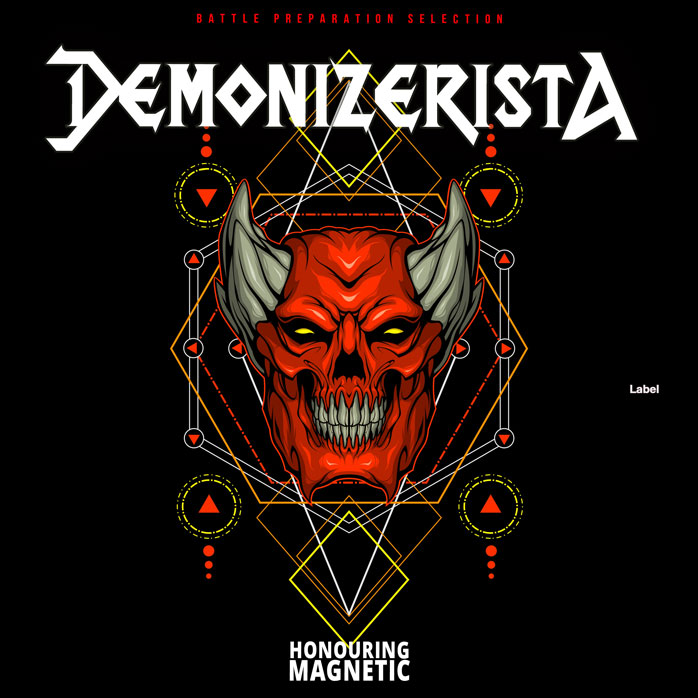2D view of Premade Heavy Metal & Gothic Metal Album Cover - Black #2855 | AlbumArtZone*