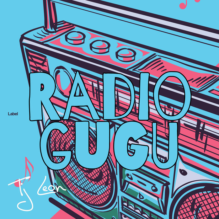 2D view of Premade Pop Album Cover - Turquoise Blue #7646 | AlbumArtZone*