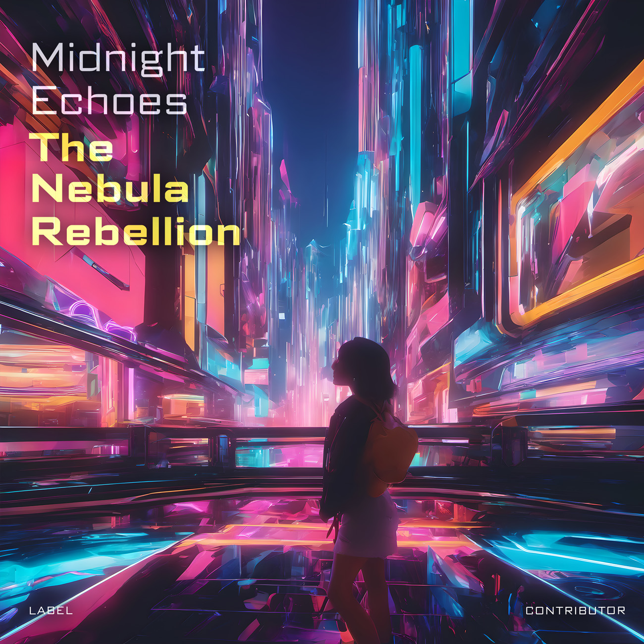 2D view of Premade Electronica & Ambient Album Cover - Blackcurrant #10473 | AlbumArtZone*