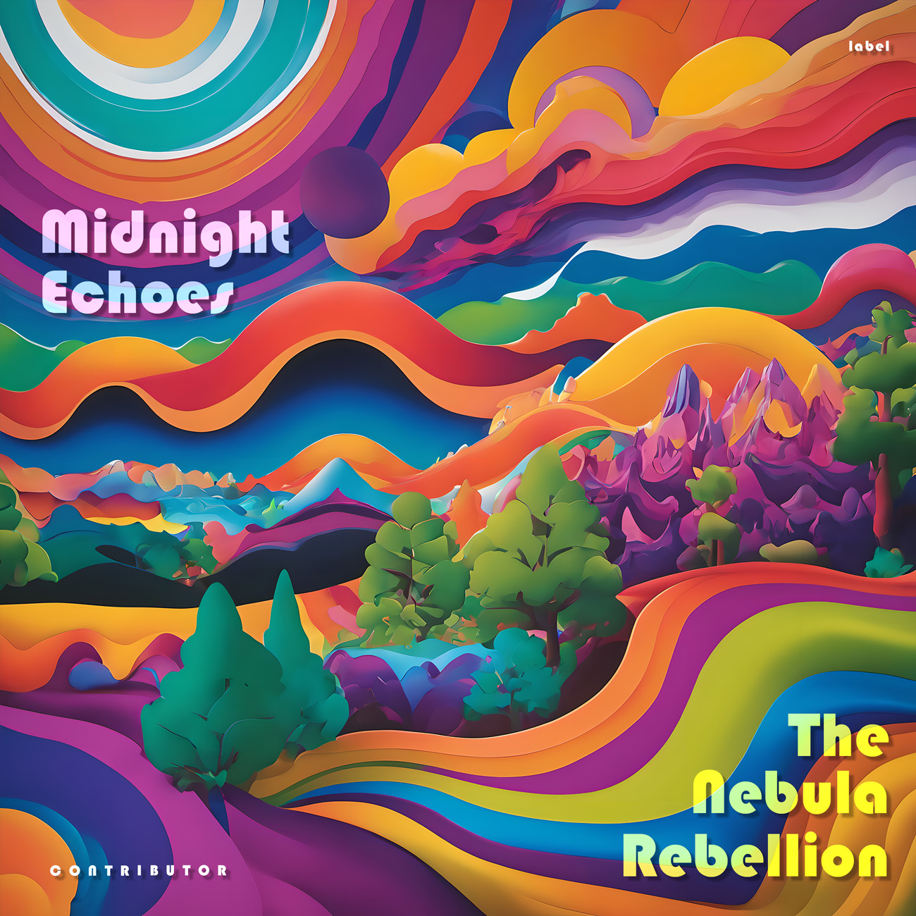 2D view of Premade Indie & Folk Music Album Cover - Blumine #10479 | AlbumArtZone*