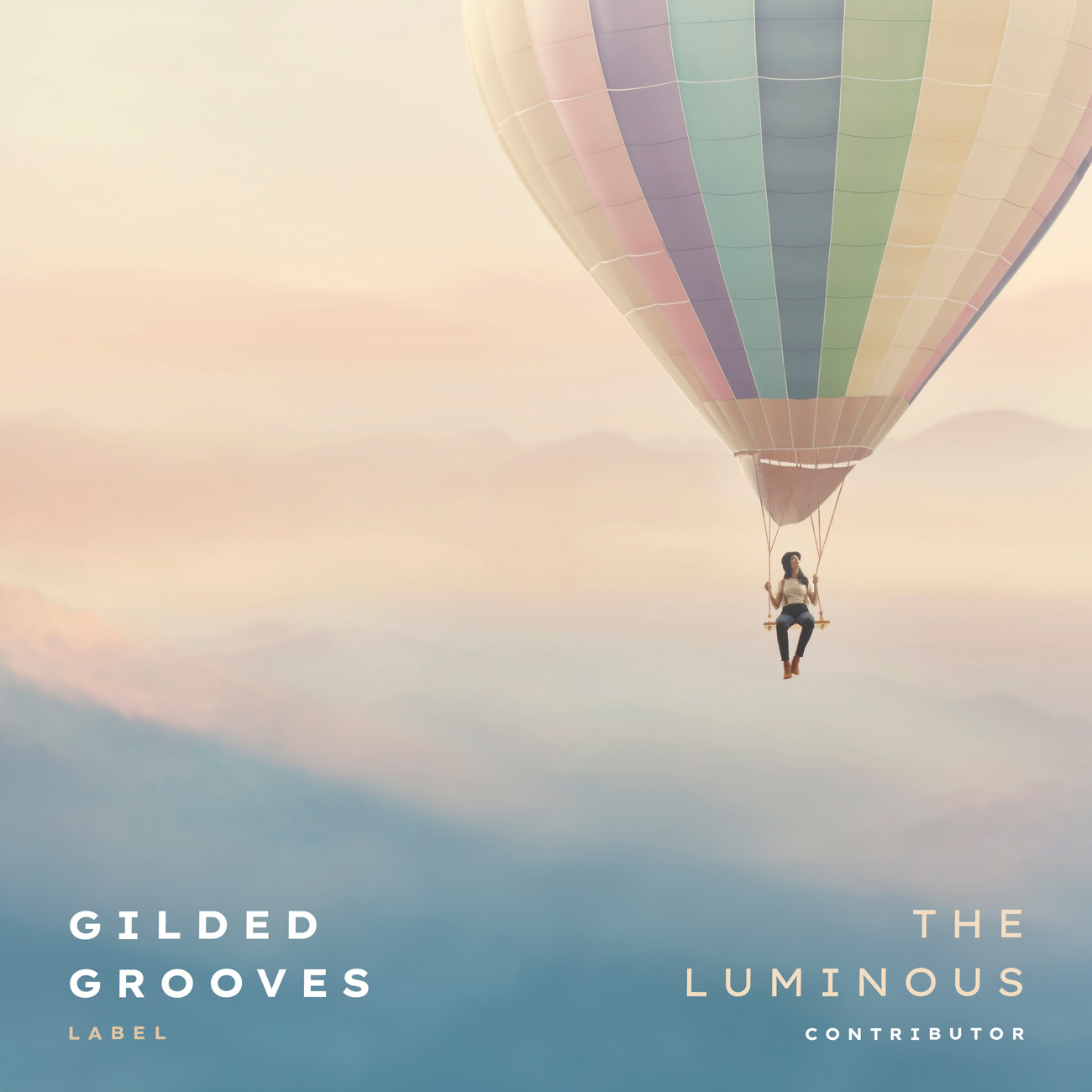 2D view of Premade Indie & Folk Music Album Cover - Soft Amber #10650 | AlbumArtZone*
