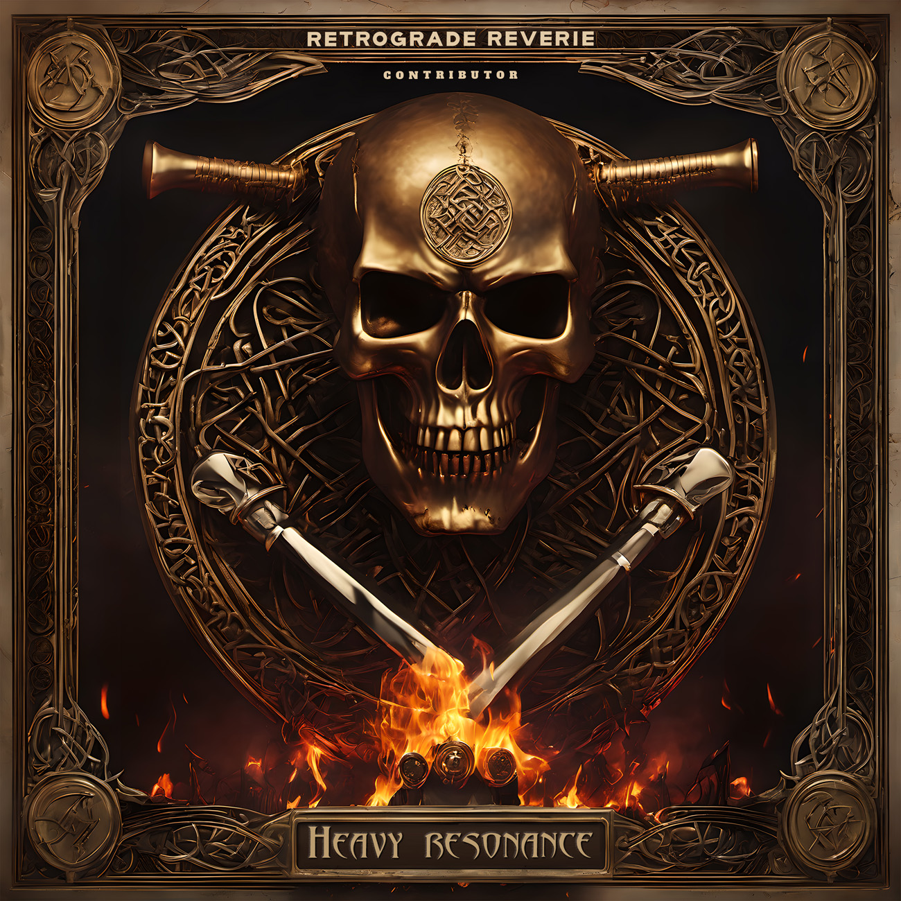 2D view of Premade Rock,Punk & Alternative Album Cover - Night Rider #10756 | AlbumArtZone*