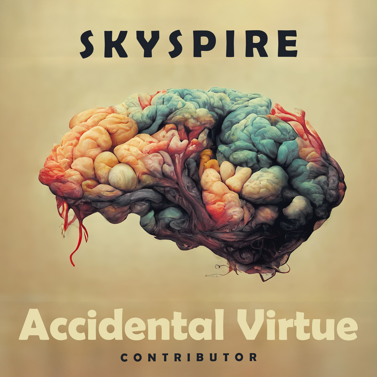 2D view of Premade Electronica & Ambient Album Cover - Sorrell Brown #10991 | AlbumArtZone*