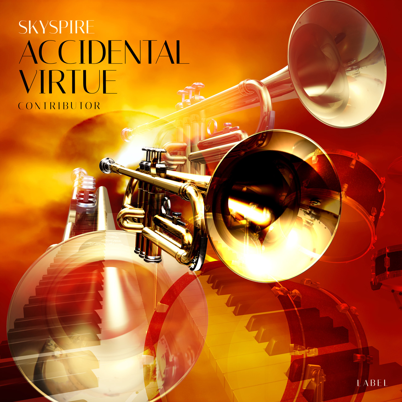 2D view of Premade Traditional Jazz & Blues Album Cover - Rust #11013 | AlbumArtZone*