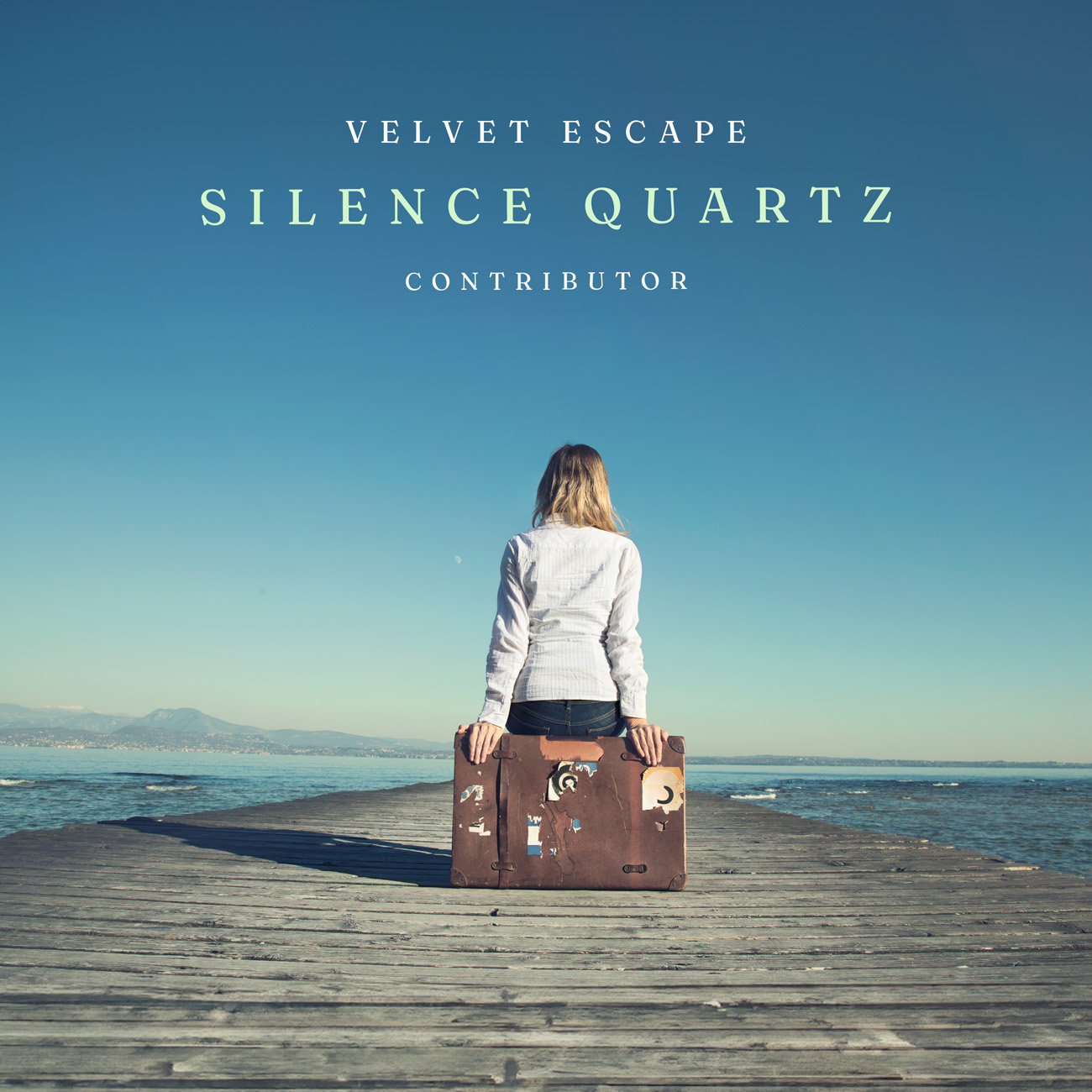 2D view of Premade Indie & Folk Music Album Cover - Smalt Blue #11037 | AlbumArtZone*