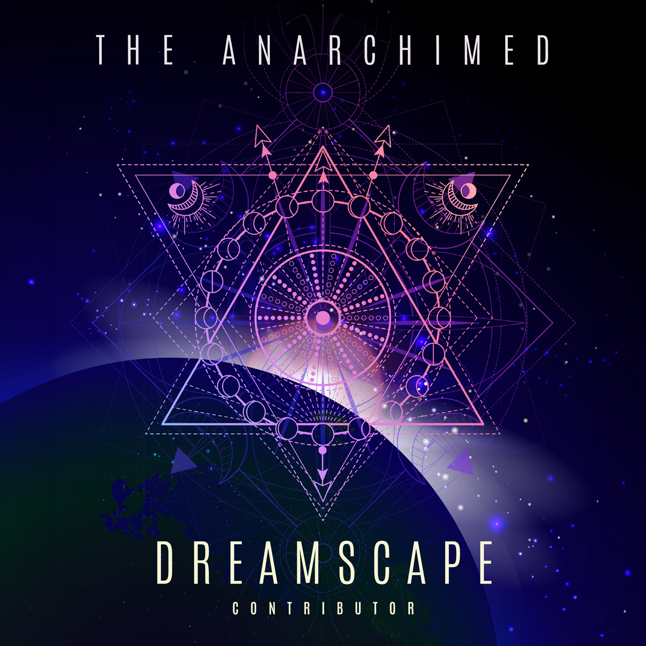 2D view of Premade Electronica & Ambient Album Cover - Black Pearl #11167 | AlbumArtZone*
