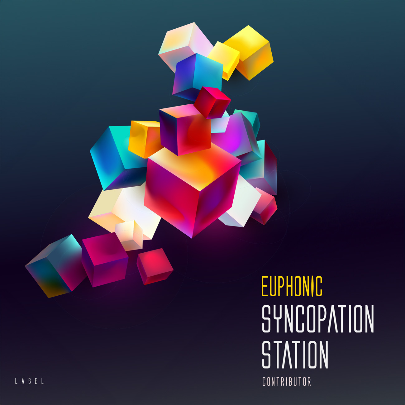2D view of Premade Contemporary Music Album Cover - Ebony Clay #11382 | AlbumArtZone*