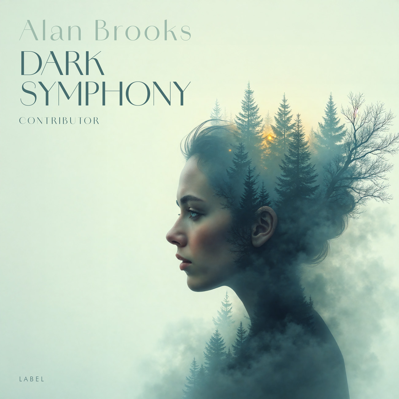 2D view of Premade Electronica & Ambient Album Cover - Willow Brook #11758 | AlbumArtZone*