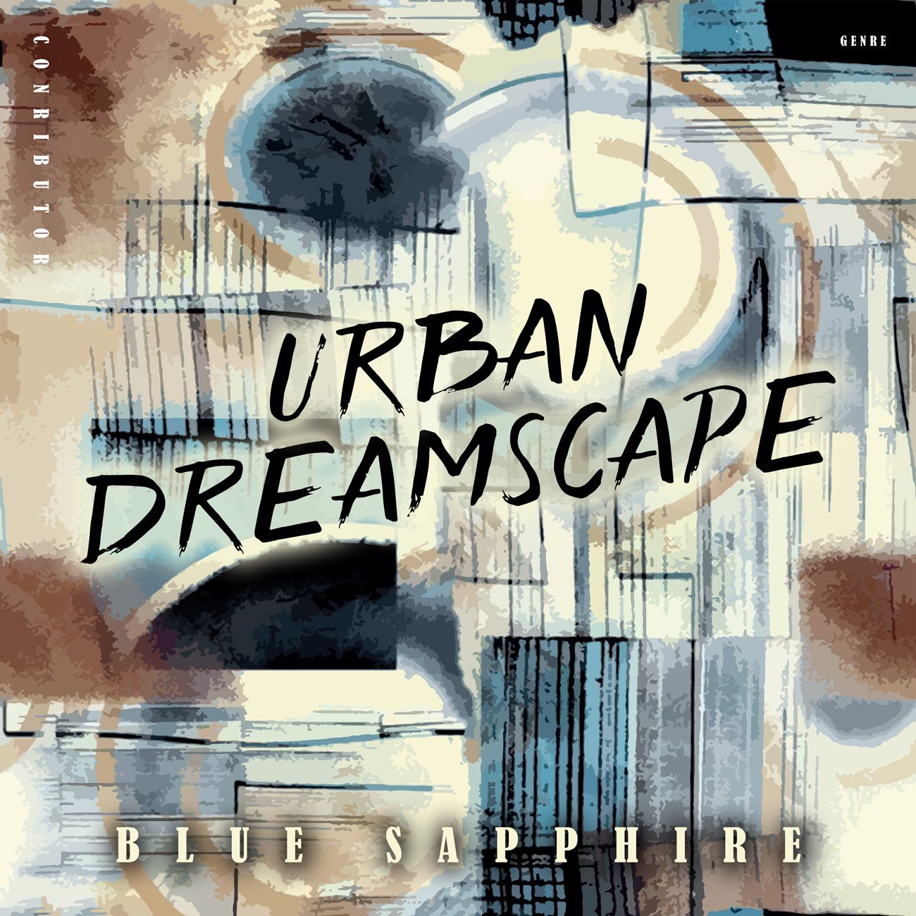 2D view of Premade Contemporary Music Book Cover - Foggy Gray #11848 | AlbumArtZone*
