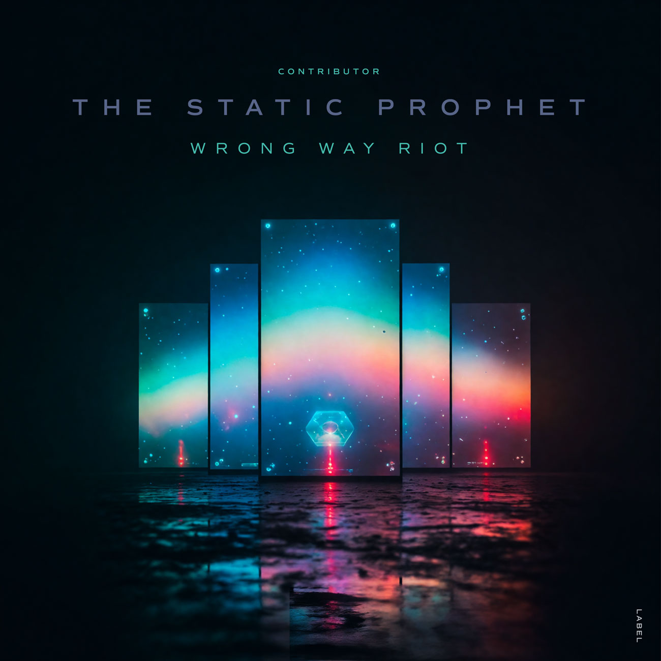 2D view of Premade Electronica & Ambient Album Cover - Ebony #11995 | AlbumArtZone*