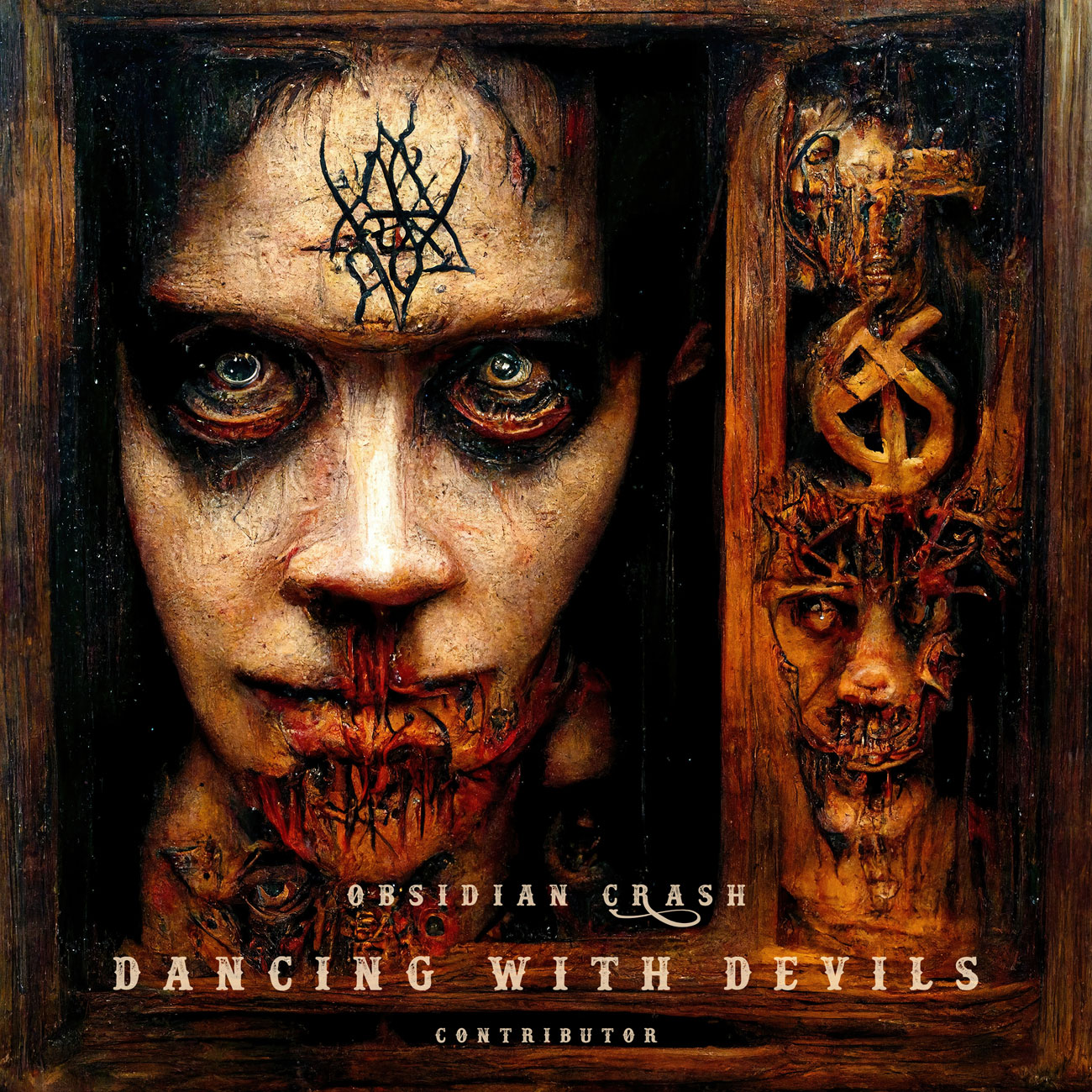 2D view of Premade Heavy Metal & Gothic Metal Album Cover - Coffee Bean #12065 | AlbumArtZone*