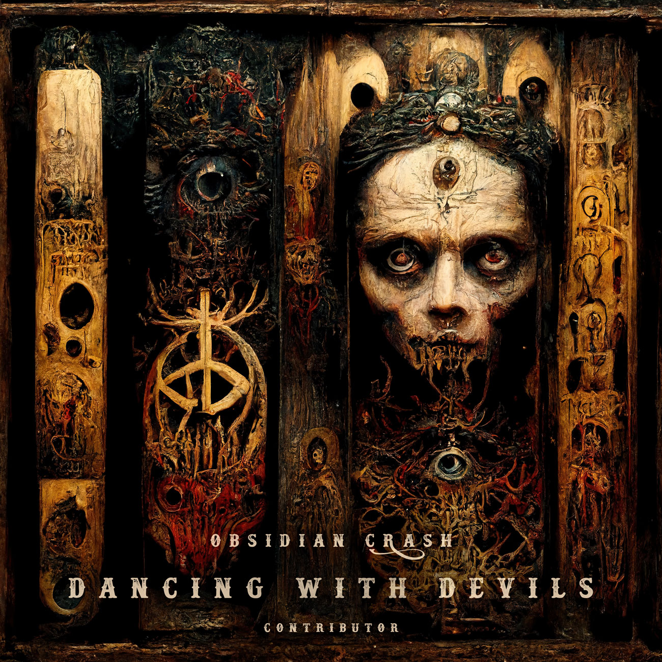 2D view of Premade Heavy Metal & Gothic Metal Album Cover - Twine #12066 | AlbumArtZone*
