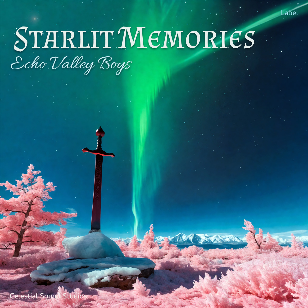 2D view of Premade Early Music Album Cover - Deep Sea Green #16063 | AlbumArtZone*