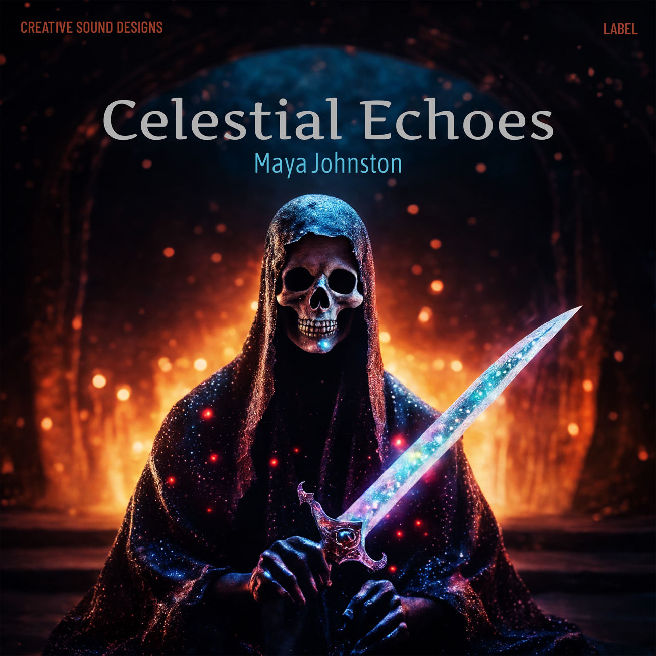 2D view of Premade Heavy Metal & Gothic Metal Album Cover - Antique Brass #16109 | AlbumArtZone*