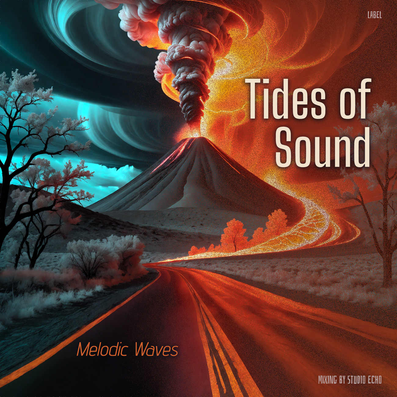 2D view of Premade Electronica & Ambient Album Cover - Woody Brown #16303 | AlbumArtZone*