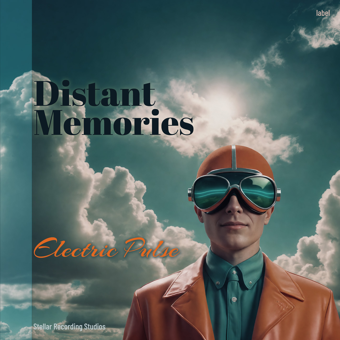 2D view of Premade Contemporary Music Album Cover - Mineral Green #16335 | AlbumArtZone*