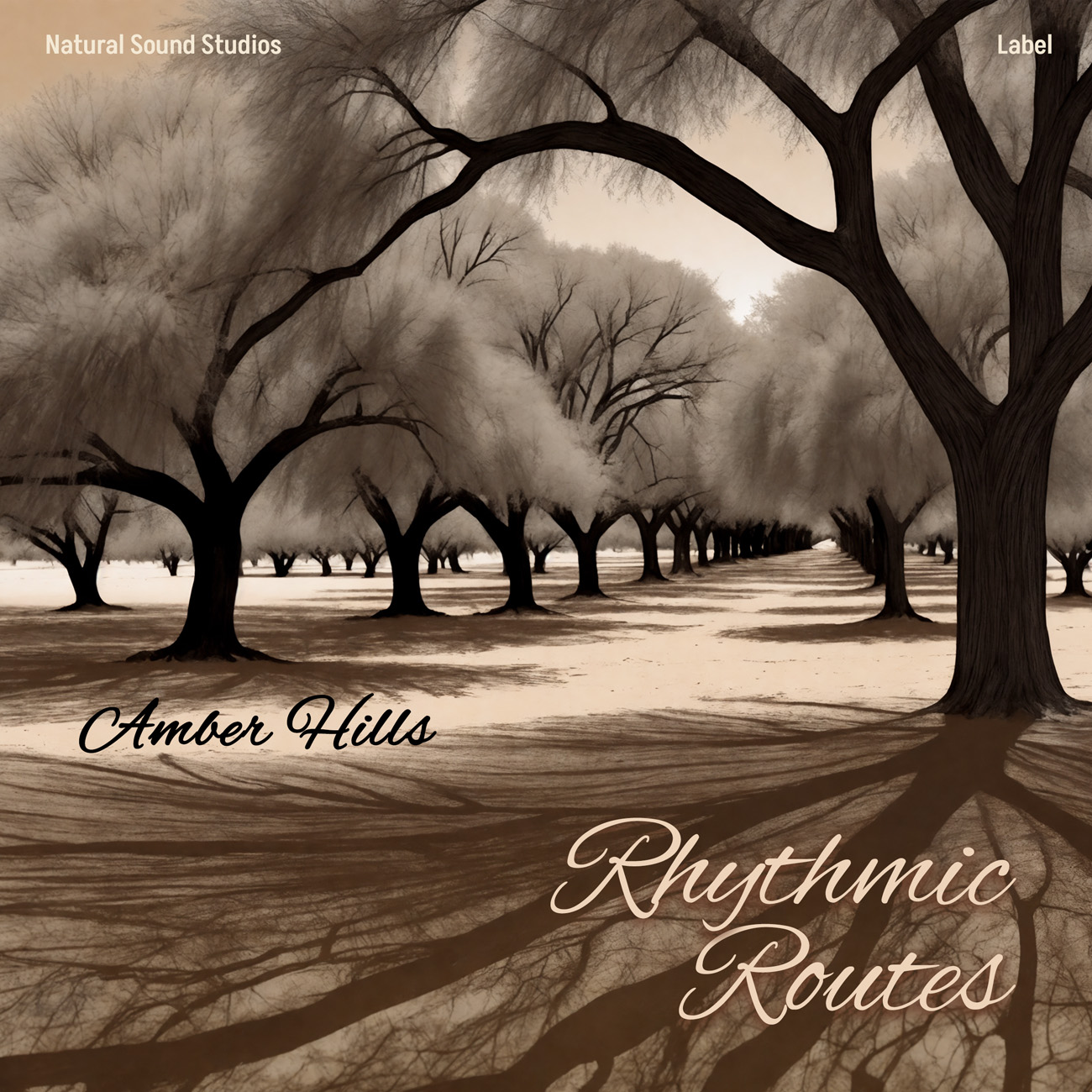 2D view of Premade Classical & Romantic Music Album Cover - Tobacco Brown #16417 | AlbumArtZone*
