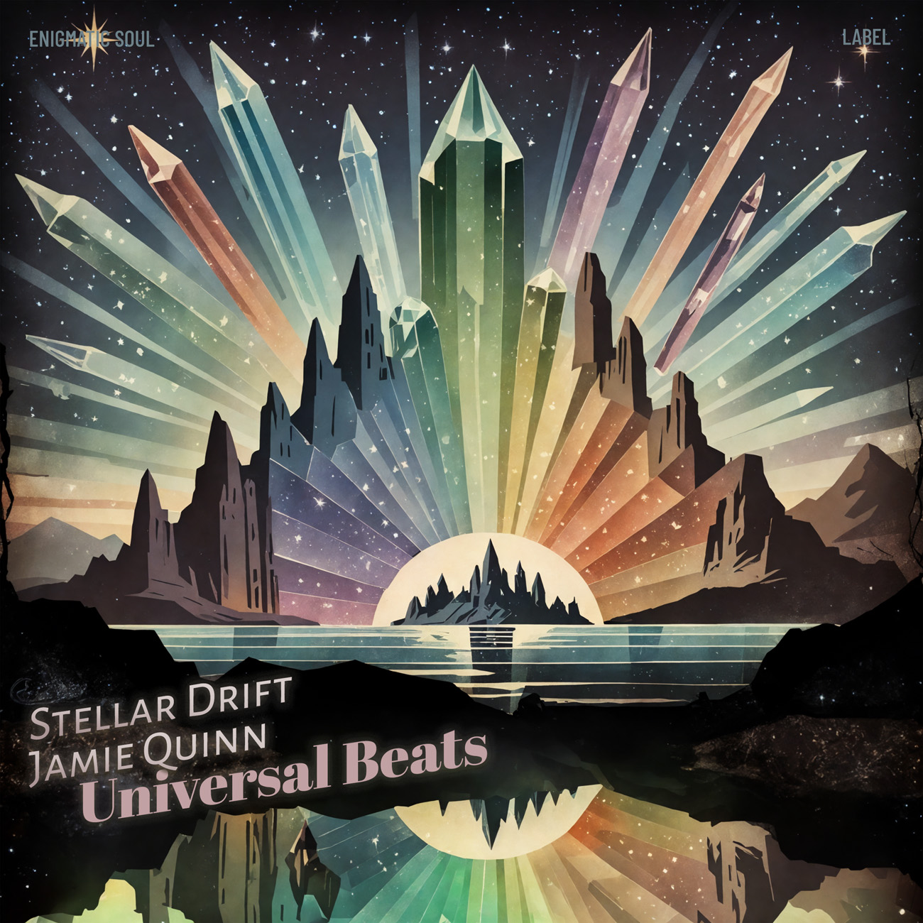 2D view of Premade Indie & Folk Music Album Cover - Outer Space #16549 | AlbumArtZone*