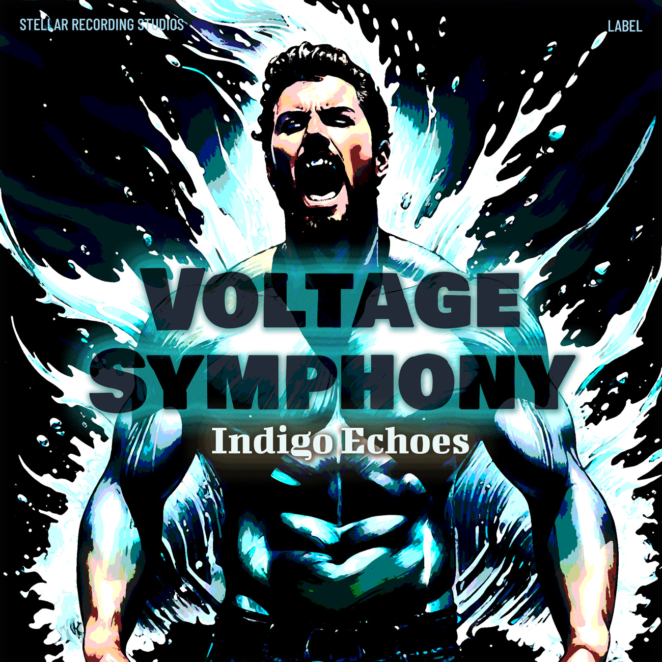 2D view of Premade Pop Album Cover - Jagged Ice #16642 | AlbumArtZone*