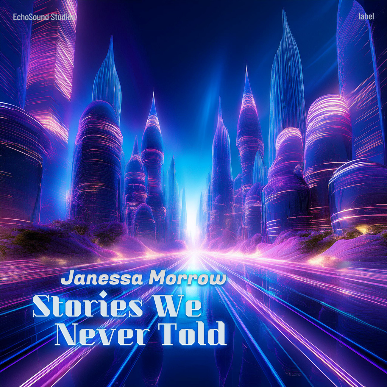 2D view of Premade Electronica & Ambient Album Cover - Jacksons Purple #16845 | AlbumArtZone*