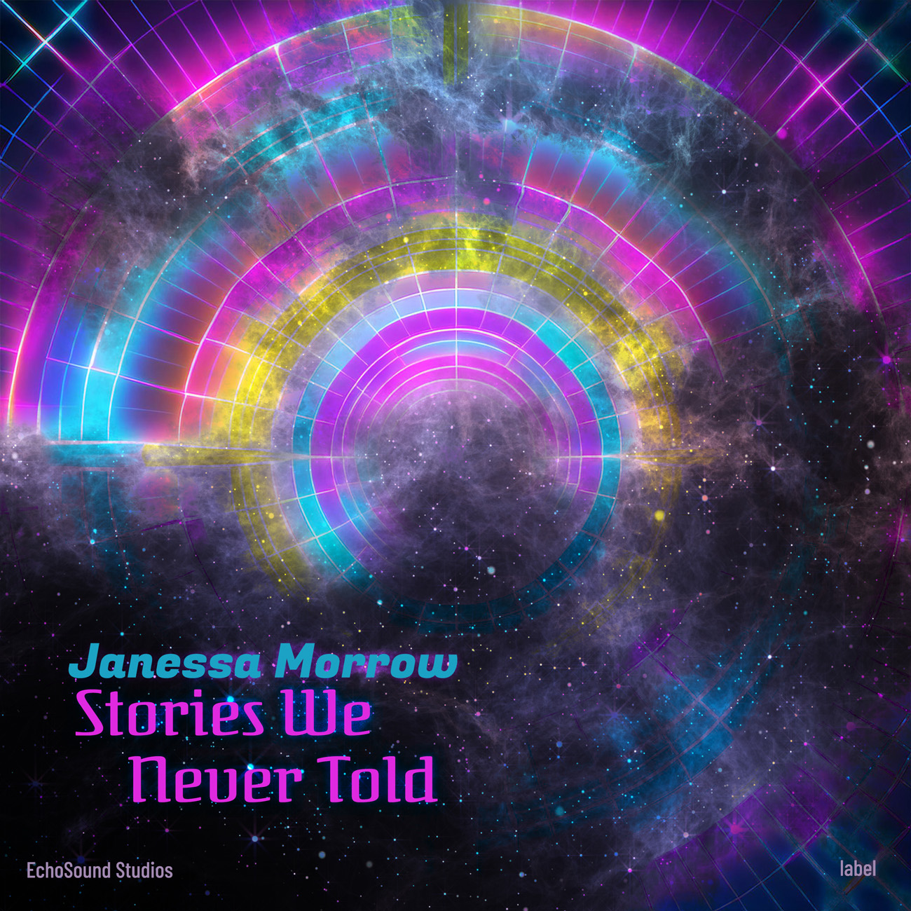 2D view of Premade Electronica & Ambient Album Cover - Steel Gray #16847 | AlbumArtZone*