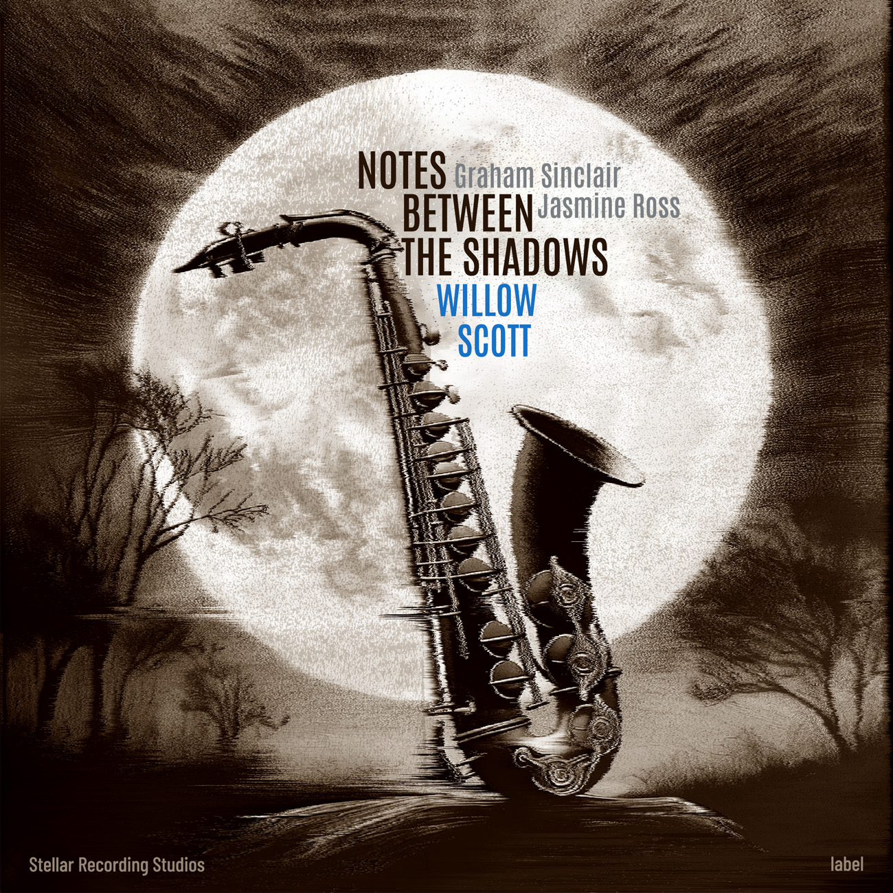 2D view of Premade Traditional Jazz & Blues Album Cover - Swirl #16862 | AlbumArtZone*