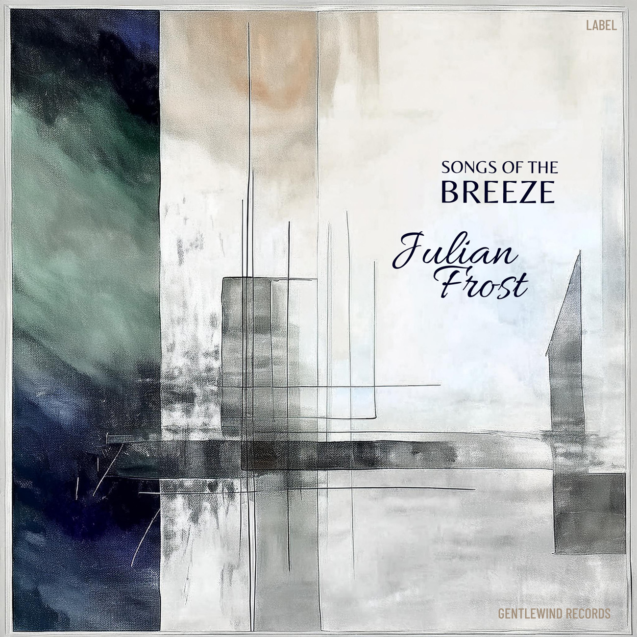 2D view of Premade Contemporary Music Album Cover - Quill Gray #16994 | AlbumArtZone*