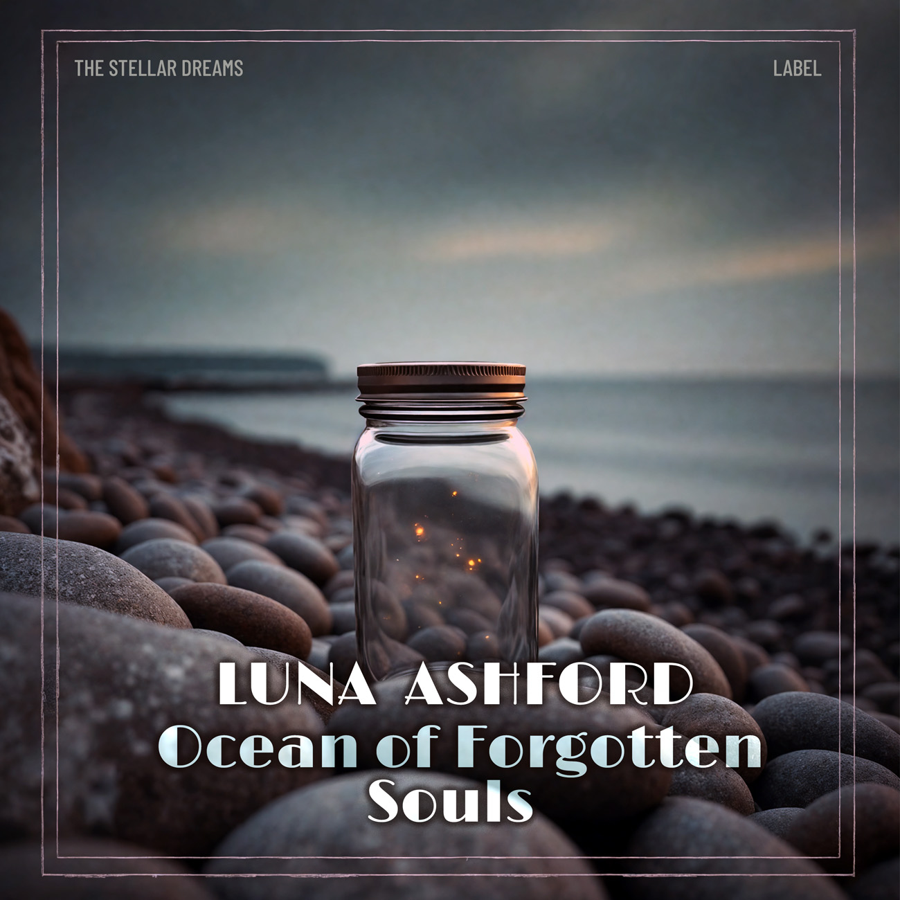 2D view of Premade Electronica & Ambient Album Cover - Ship Gray #17320 | AlbumArtZone*
