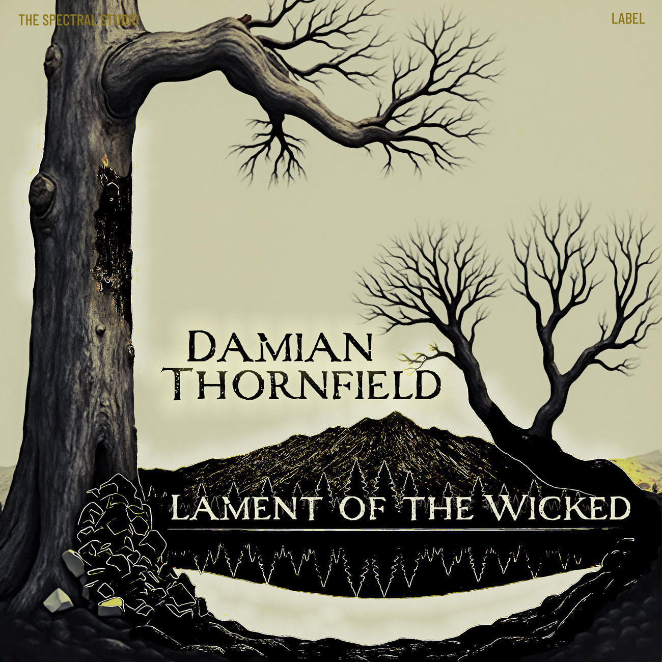 2D view of Premade Rock,Punk & Alternative Album Cover - Thistle Green #17368 | AlbumArtZone*