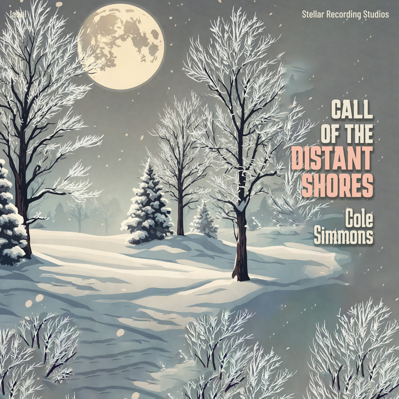 2D view of Premade Indie & Folk Music Album Cover - Gunsmoke #17442 | AlbumArtZone*