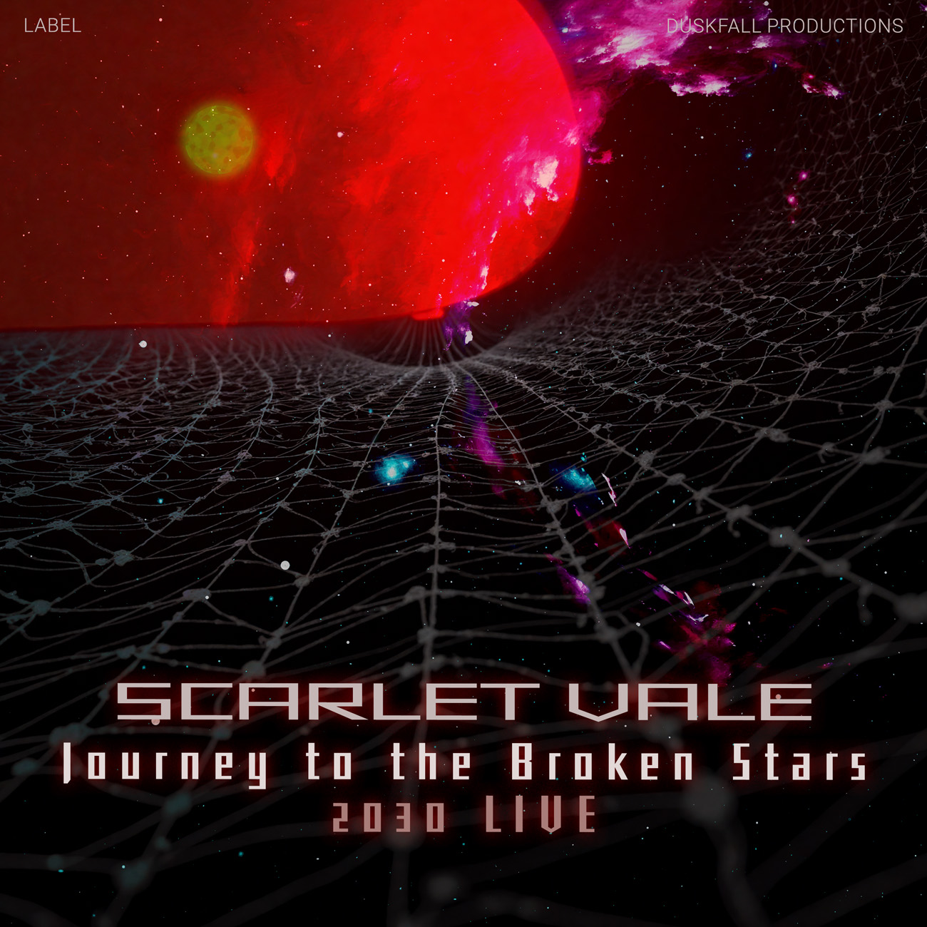2D view of Premade Electronica & Ambient Album Cover - Persian Red #17605 | AlbumArtZone*