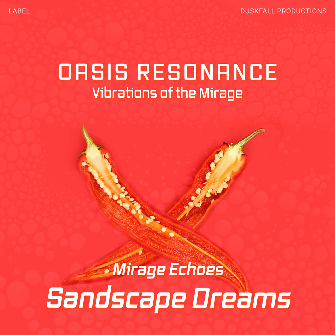 2D view of Premade Electronica & Ambient Album Cover - Red Orange #17680 | AlbumArtZone*