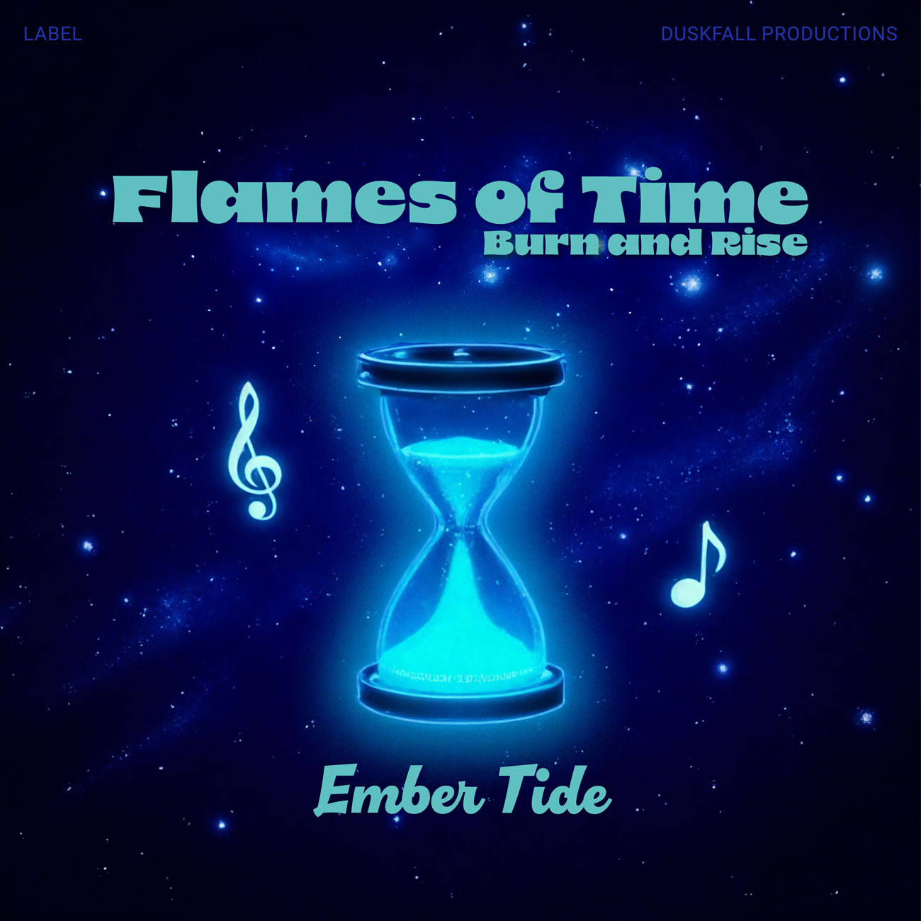 2D view of Premade Electronica & Ambient Album Cover - Black Rock #17696 | AlbumArtZone*