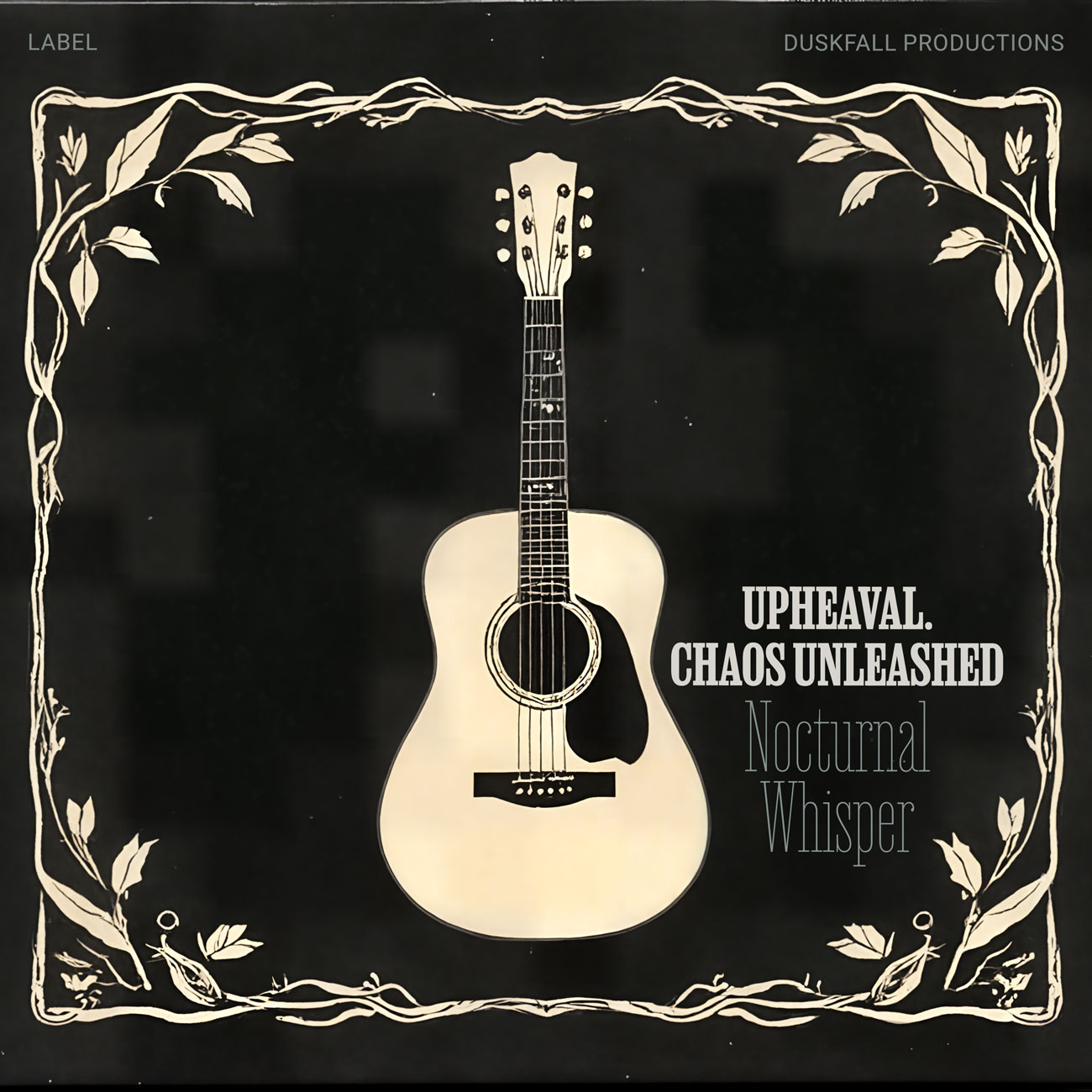 2D view of Premade Country & Acoustic Album Cover - Log Cabin #17736 | AlbumArtZone*
