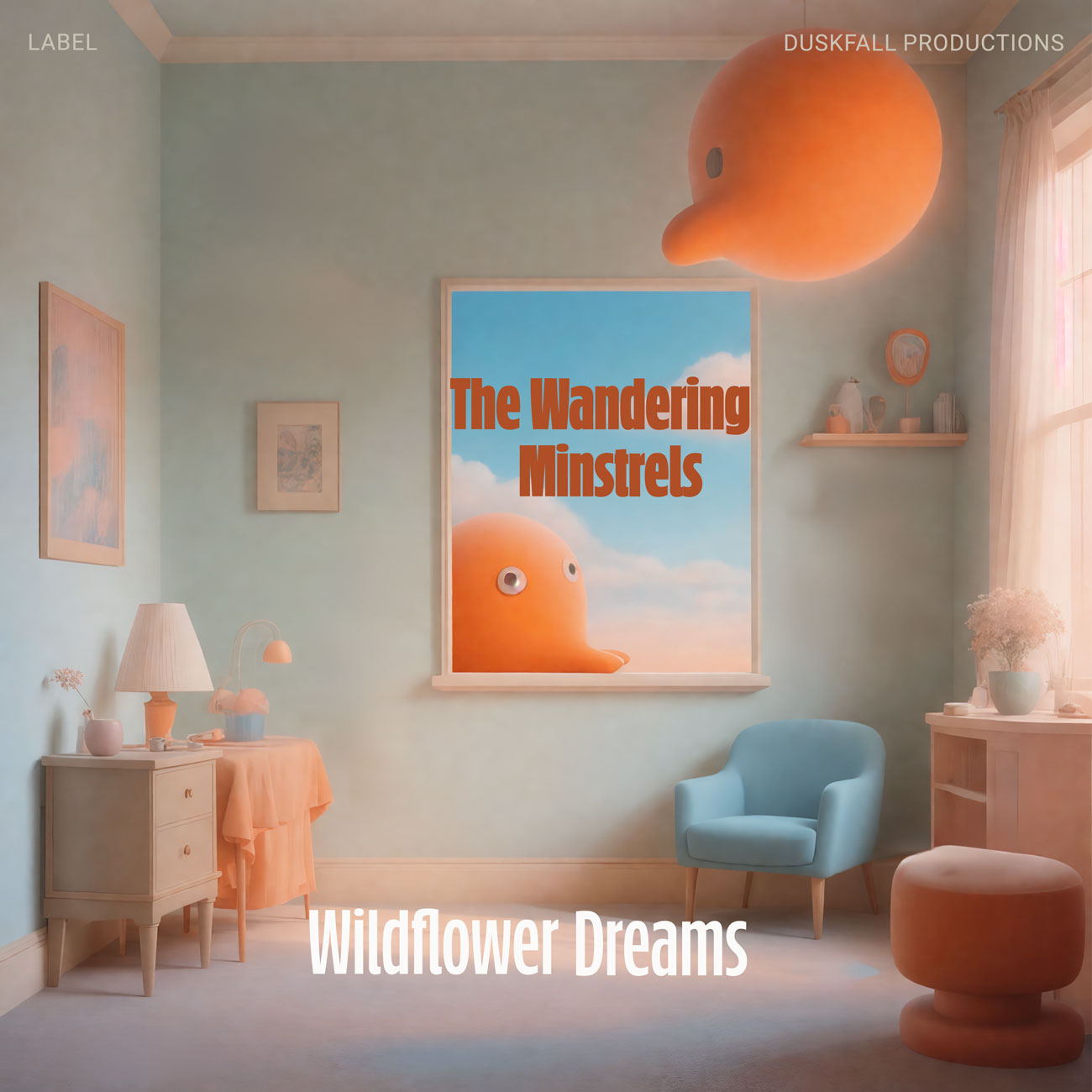 2D view of Premade Indie & Folk Music Album Cover - Donkey Brown #17802 | AlbumArtZone*