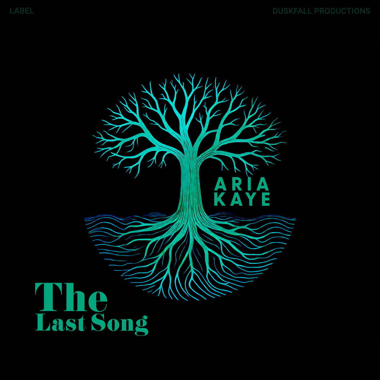 2D view of Premade Contemporary Music Album Cover - Black #17848 | AlbumArtZone*