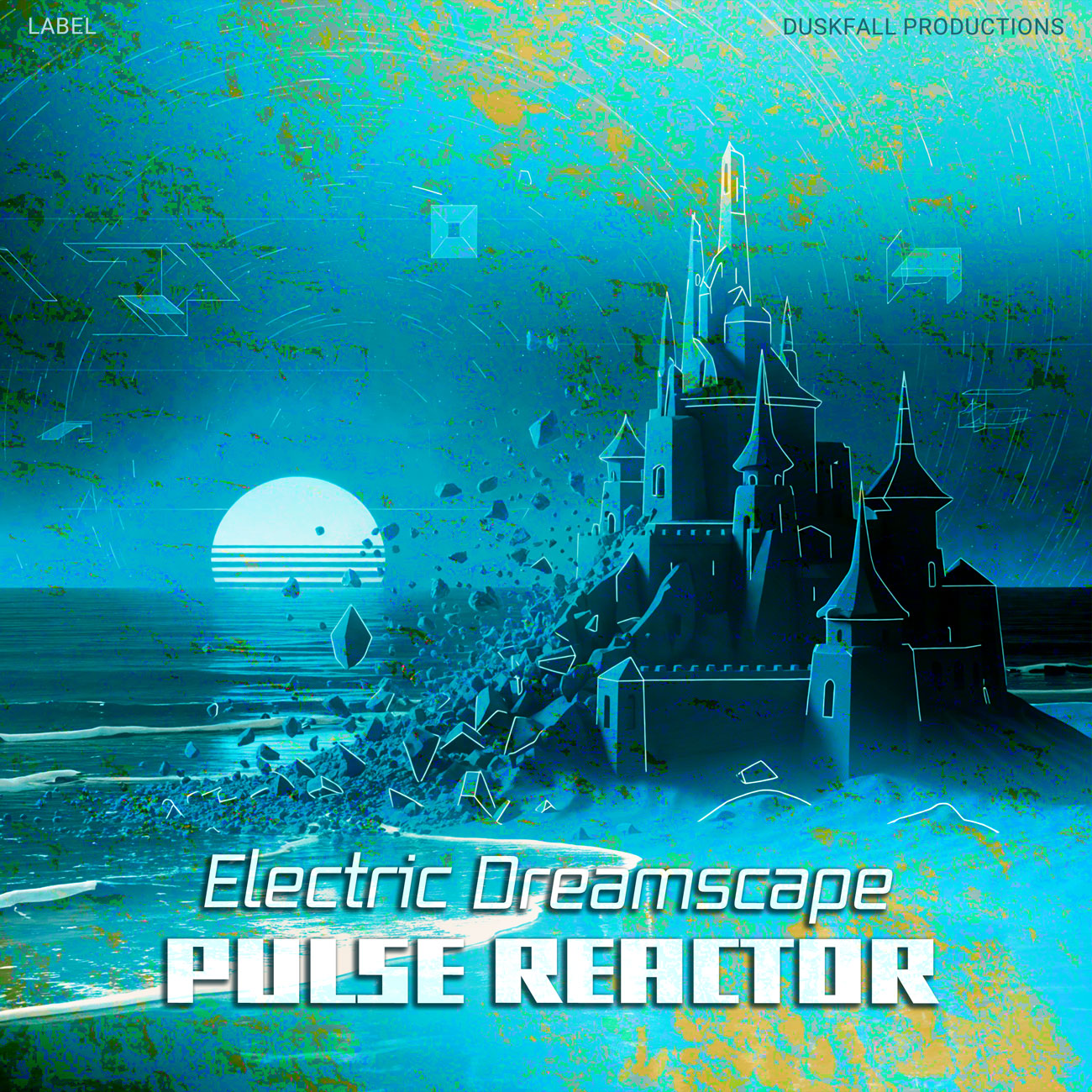 2D view of Premade Electronica & Ambient Album Cover - Blue Chill #17869 | AlbumArtZone*