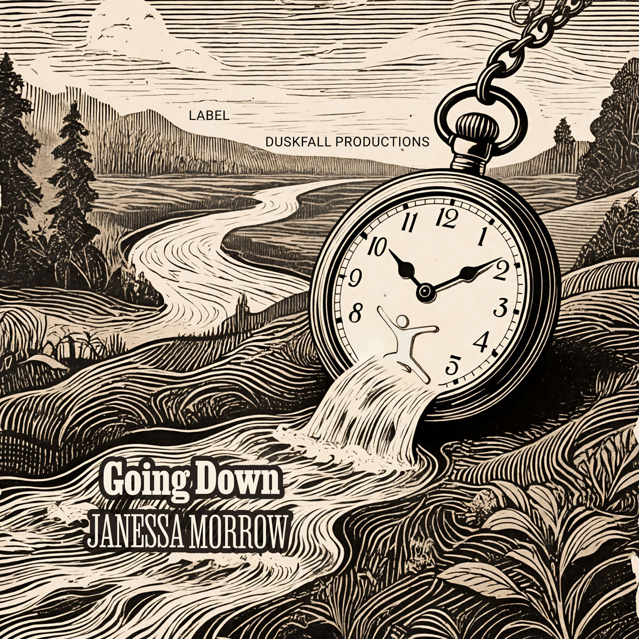 2D view of Premade Indie & Folk Music Album Cover - Bone #17924 | AlbumArtZone*
