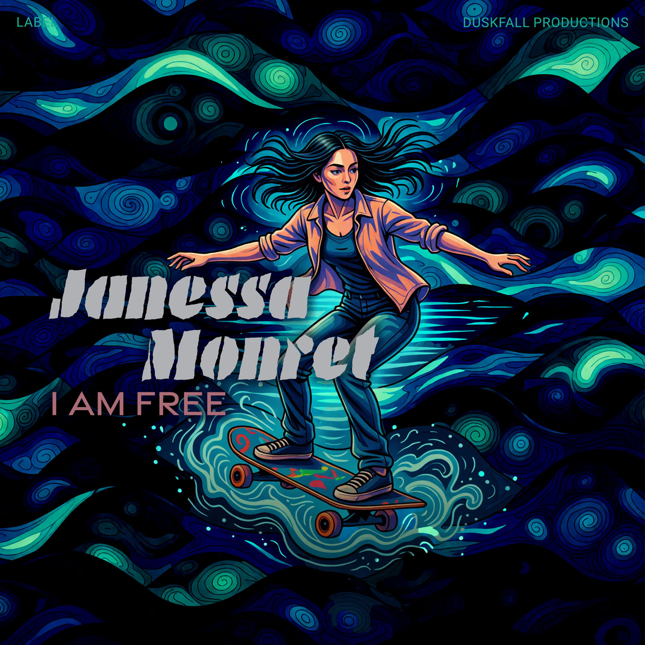 2D view of Premade Pop Album Cover - Black Pearl #18086 | AlbumArtZone*