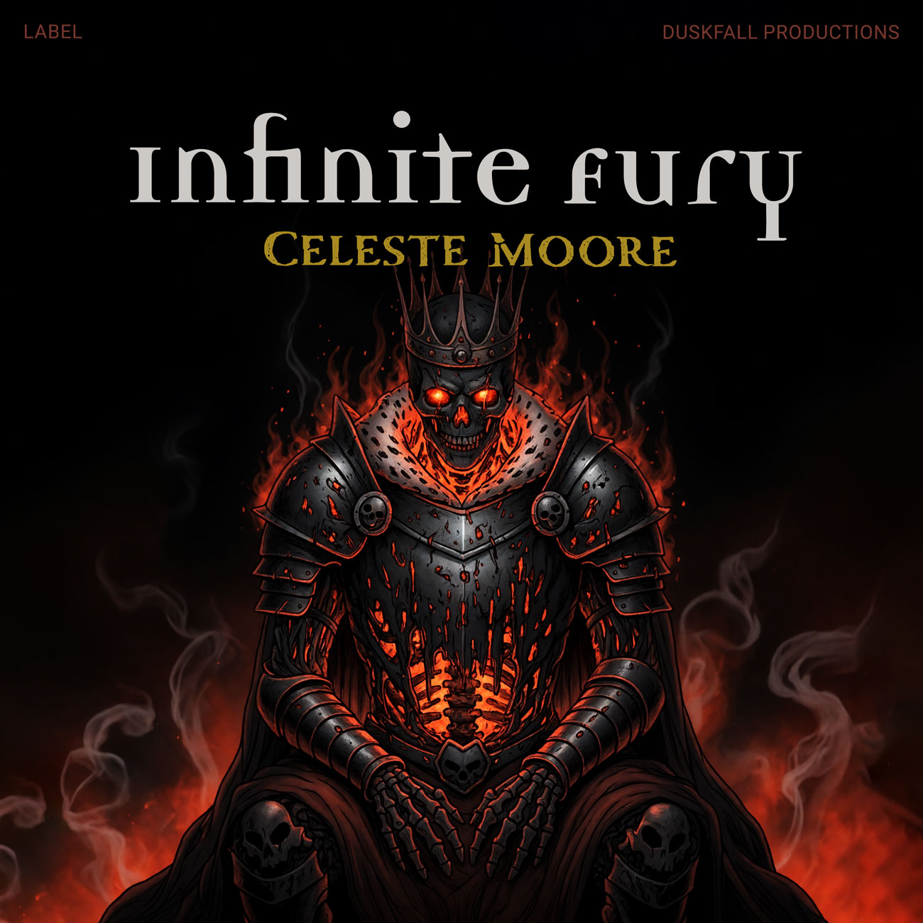 2D view of Premade Heavy Metal & Gothic Metal Album Cover - Night Rider #18106 | AlbumArtZone*