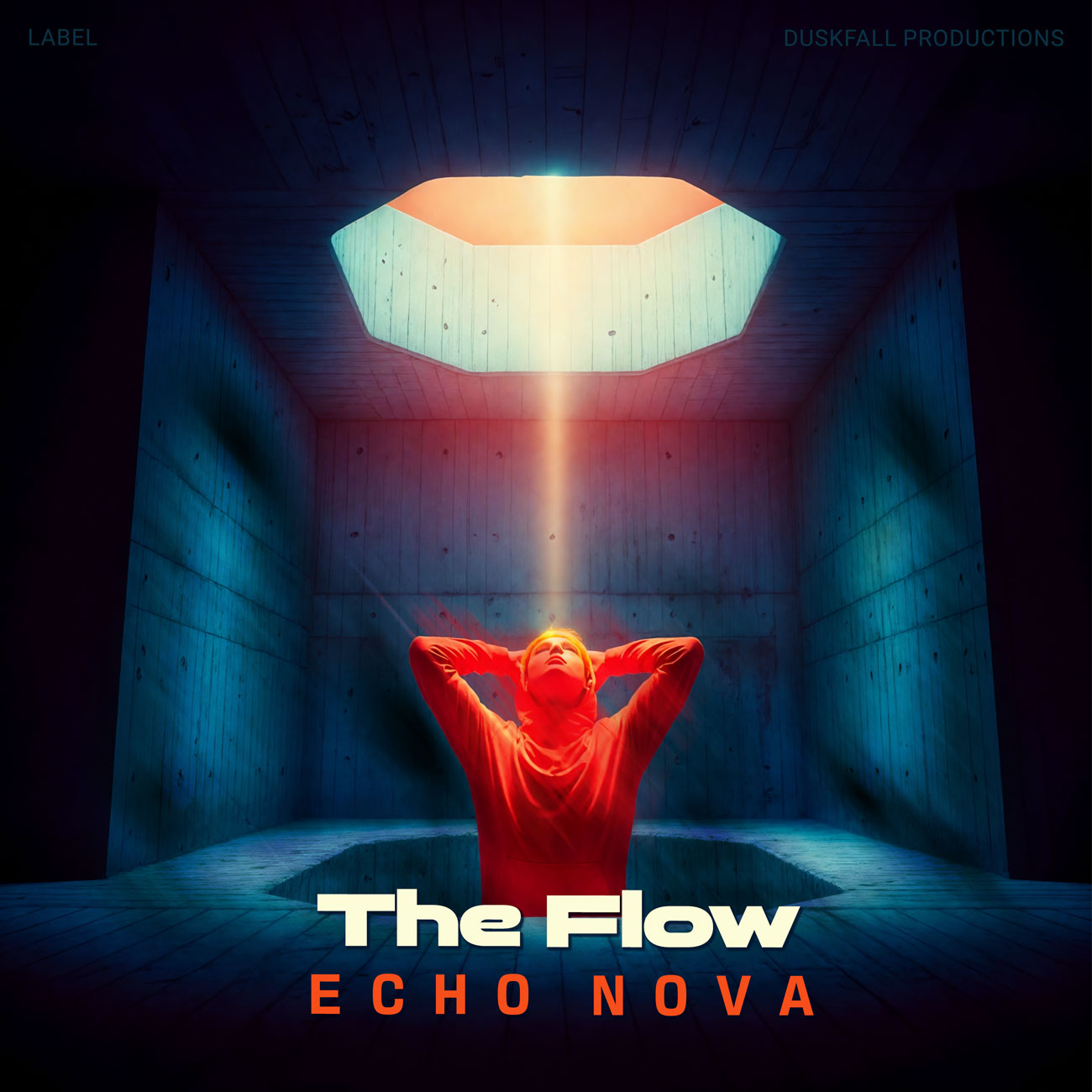 2D view of Premade Electronica & Ambient Album Cover - Black #18119 | AlbumArtZone*