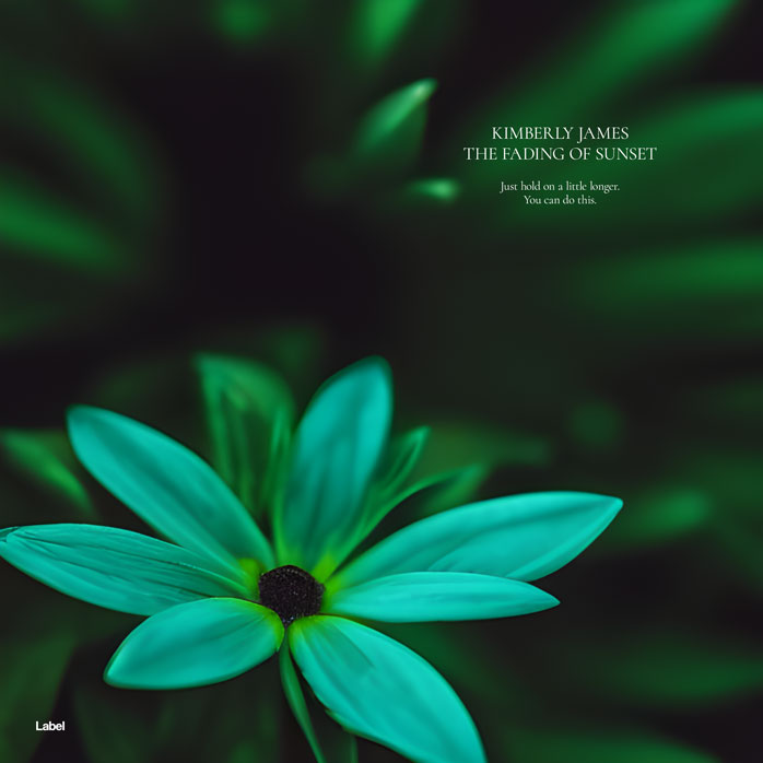 2D view of Premade Contemporary Music Album Cover - Racing Green #21025 | AlbumArtZone*