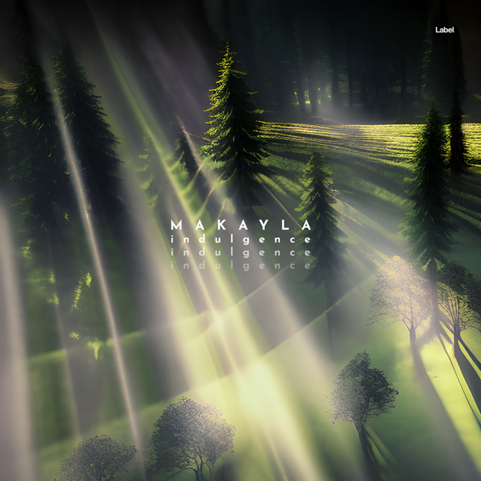 2D view of Premade Contemporary Music Album Cover - Lunar Green #21177 | AlbumArtZone*