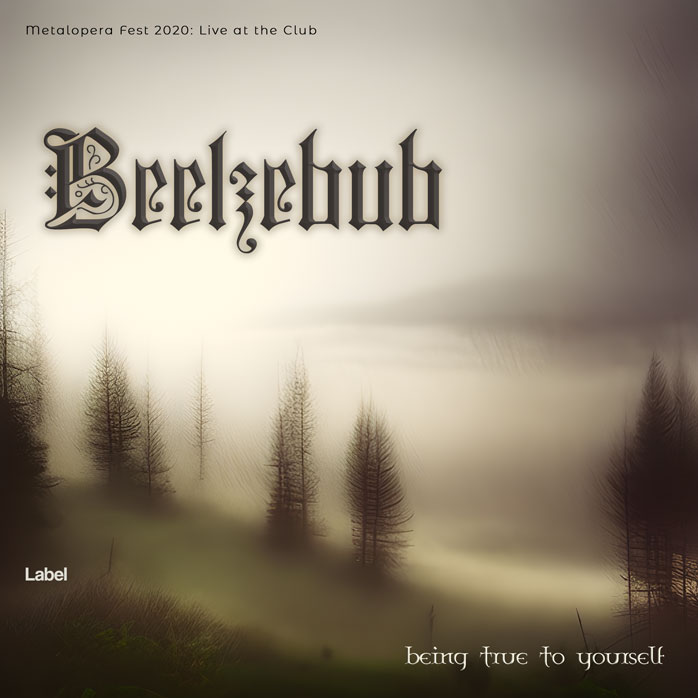 2D view of Premade Heavy Metal & Gothic Metal Album Cover - Soft Amber #21444 | AlbumArtZone*
