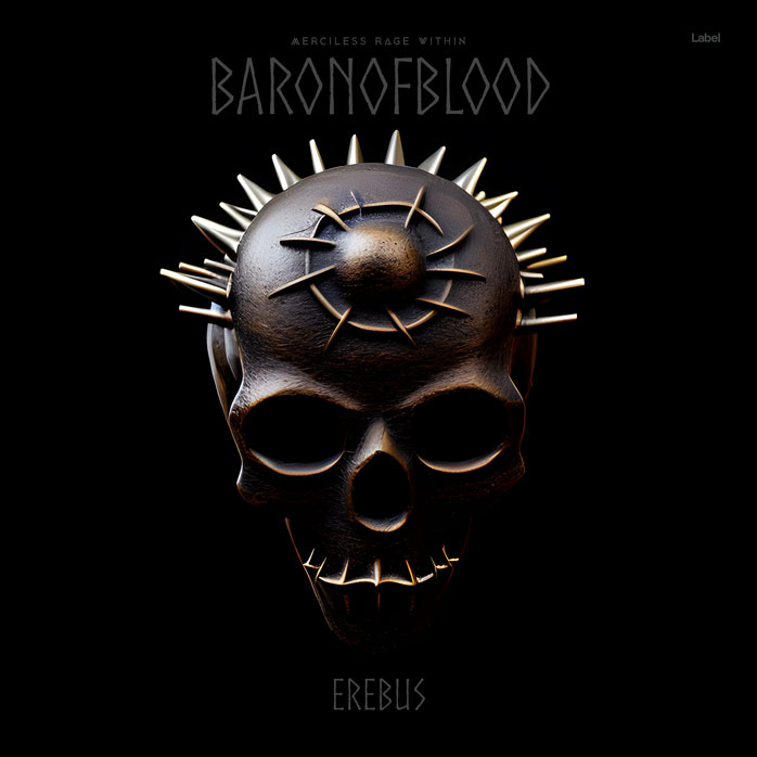 2D view of Premade Heavy Metal & Gothic Metal Album Cover - Black #21898 | AlbumArtZone*
